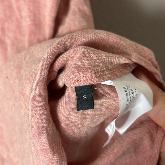 Theory Yarine Azalea Melange Linen Blend Sleeveless Button Down Top size Small - Picture 8 of 11